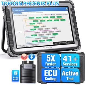 TOPDON Phoenix Plus Online Coding Bidirectional ScannerCar Diagnostic Tool - Picture 1 of 18