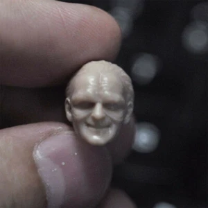 Blank 1/18 Scale Sith Emperor Palpatine Head Sculpt Unpainted Fit 3.75" Figure - Picture 1 of 1