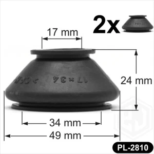 Ball Joint Covers QTY 2 x 17/34 Dust Boot Cover Track Rod End Car Truck Van Auto - Picture 1 of 4