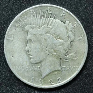1922 Peace Dollar - Silver - Denver - Picture 1 of 2