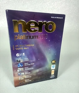 Nero 2018 Platinum 4k Multimedia Suite 1 PC Software NEW Sealed - Picture 1 of 8