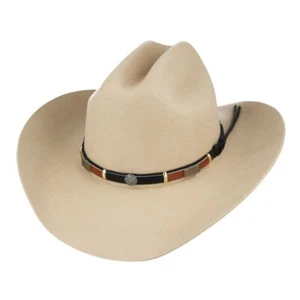 Sombrero de Vaquero Occidental Clásico Estilo Americano Lana - Sombrero de Ganadero de Inspiración Vintage - Imagen 1 de 31