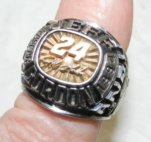 1994 Jeff Gordon Nascar Team Ring - Sterling Silver + 10K gold by Keepsake 23.6g - Picture 1 of 9
