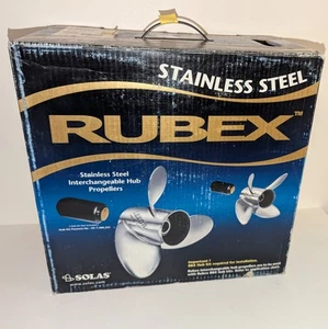 NUEVA HÉLICE GENUINA SOLAS 9581-138-21 RUBEX 3 PALAS R 13-3/4"D 21" PASO - Imagen 1 de 3