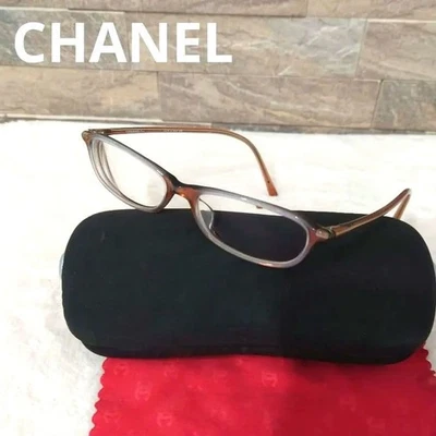 CHANEL Women Crystal Pink Gradient Clear Frame Eyeglass Auth Made in Italy - Image 1 of 4