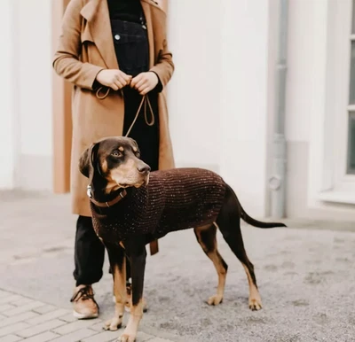 Hunter Hundepullover Finja 50 cm Braun Reflektierend - Bild 1 von 4