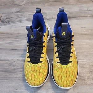 Under Armour Curry Flow 10 Mens Size  11.5 Bang Bang Golden State Colorway NEW - Picture 1 of 9