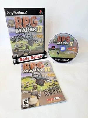 RPG MAKER II Black Label Sony PlayStation 2 PS2 Complete in Box CIB Near Mint - Image 1 of 4