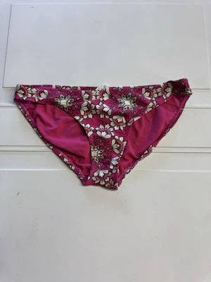 Parte inferior de bikini Converse One Star rosa floral talla mediana M Foto 1 de 4