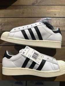 2019 Adidas Superstar Laceless White Core Black White FV3017 NIB Mens 8.5 RARE - Picture 1 of 6
