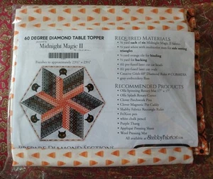 Kit de mesa de 60 grados Shabby Fabrics Midnight Magic II con tela Moda - Imagen 1 de 5