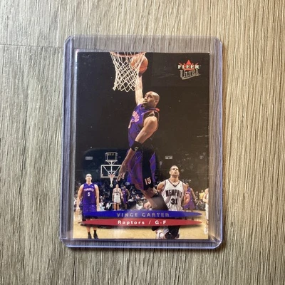 Tarjeta promocional Fleer Ultra Basketball Vince Carter #123 Raptors 2003-04 muestra H504 Foto 1 de 2