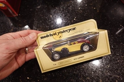 Matchbox  Model of Yesteryear 1938 LAGONDA Y-11 Car Convertible  A8    NEW  RARE - Image 1 of 3