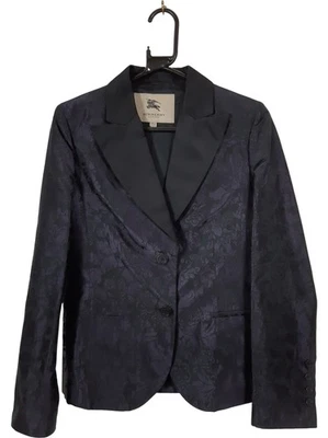 Womens Burberry London Didmarton Jacket Floral Pattern Size M Purple - Image 1 of 4