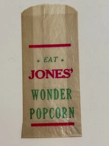 Eat Jones' Wonder Popcorn Wachstasche - sauber, Vintage - Bild 1 von 3