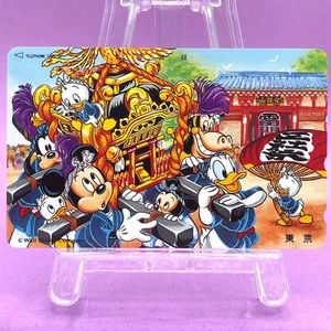 Mickey Minnie Donald Goofy Tokyo Asakusa Festival Phone Card Japan - Picture 1 of 6