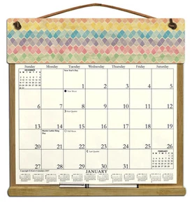 GEOMETRIC DESIGN CALENDAR HOLDER - REFILLABLE EVERY YEAR! - Picture 1 of 1