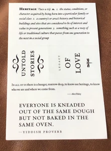 Hoja de pegatinas de cotización inspiradora para álbum de recortes transparente de 5 x 6" - PATRIMONIO Y AMOR - Imagen 1 de 1