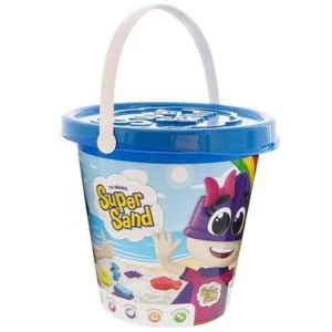 The Original Super Sand Storage Bucket - Blue - Sea Life inc 600g Sand 4 Moulds - Picture 1 of 3