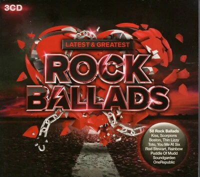 Rock Ballads - Greatest(3CD)Scorpions, Nazareth, Motörhead, Kiss, uvm. Neu & OVP - Bild 1 von 2