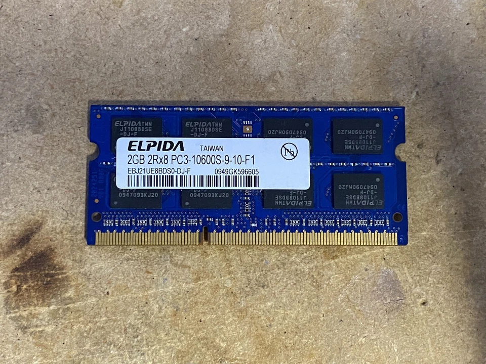Elpida PC3-10600 2 GB SO-DIMM 1333 MHz - Image 1 of 1
