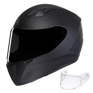TRIANGLE Full Face Motorcycle Helmet with Clear and Tinted Visor for Adult - Bild 1 von 14