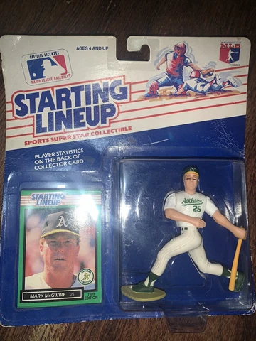 1989 Starting Lineup Vintage Mark McGwire MLB NIB Figure Athletics Baseball Cover