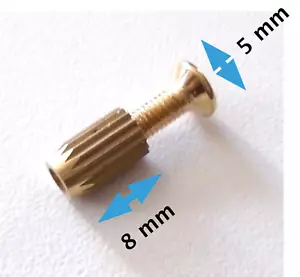 4 Mini Zapfen Und Schrauben für Körper - Gold - für Jack Gitarre - Picture 1 of 2