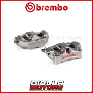 220D02010 BRAKE CALIPER KIT BREMBO RADIALI STYLEA 100 MM DUCATI 848 848 2010 DOOR - Picture 1 of 5