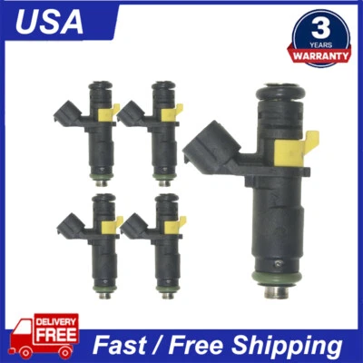 Juego de 5 inyectores de combustible para Volkswagen Beetle 2006-2007 2,5 L L5 07K906031B NUEVO Foto 1 de 4