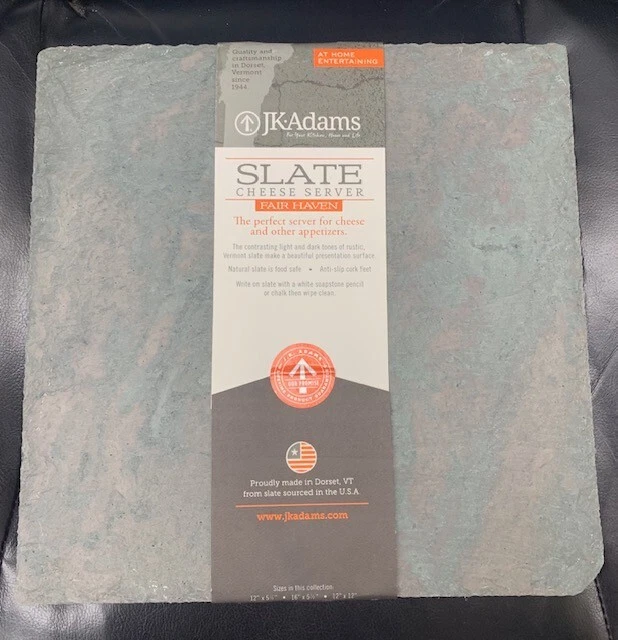 J.K. Adams 12" x 12" Fair Haven Slate Server - Image 1 of 1