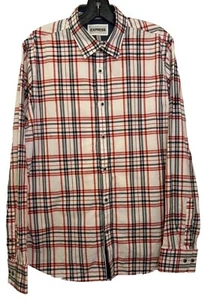 Express Herren kariertes Button Down Langarm Hemd Größe M - Bild 1 von 10