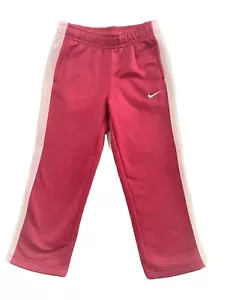 NIKE GIRLS SWEATPANTS - HYPER FUCHSIA SZ 4 - LONG PANTS ATHLETIC FLEECE TRACK - Picture 1 of 1
