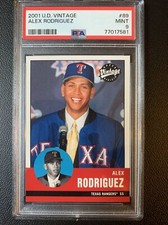 2001 Upper Deck Vintage Alex Rodriguez #89 PSA 9 Mint Texas Rangers MVP - Pop 8