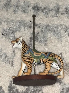 1988 FRANKLIN NEUWERTIG FM SCHATZ KARUSSELL KUNST PORZELLANFIGUR TIGER - Bild 1 von 3