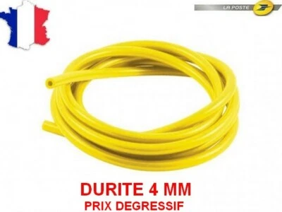 UNIVERSAL Durite Silicone de Dépression Couleur jaune Ø 4 mm - NEUF Prix au Mètre linéaire