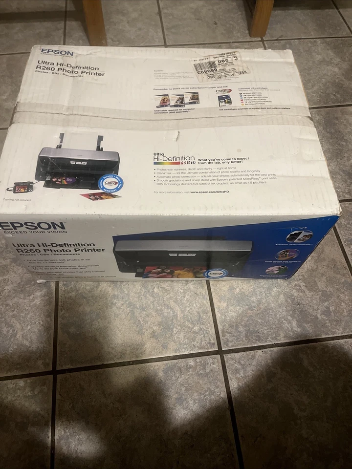 Epson Ultra Hi-Definition R280 Color Inkjet Photo Printer New in Box NIB - Image 1 of 4