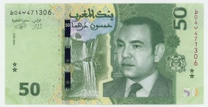 Marruecos 50 Dirhams 2023/AH1445 Pick 80 Nuevo UNC Billete Sin Circular - Imagen 1 de 2