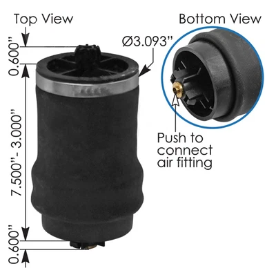 Freightliner Century & Argosy 2002 cabina anterior paseo aéreo resorte 18-29919-000 Foto 1 de 3