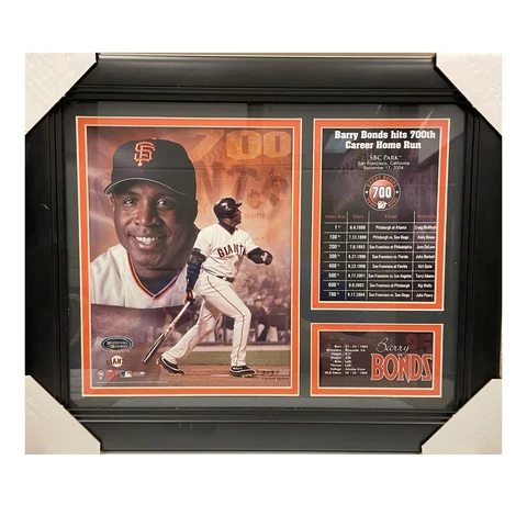 Barry Bonds San Francisco Giants 700th Career HR Commemorative Plaque Cover