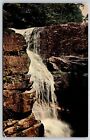 Avalance Falls Franconia Notch New Hampshire Flume Gorge Waterfall VNG Postcard