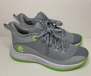 Under Armour  Steph Curry GS 3Z5 Size 6Y Kids Sneaker Gray/Lime - Picture 1 of 8