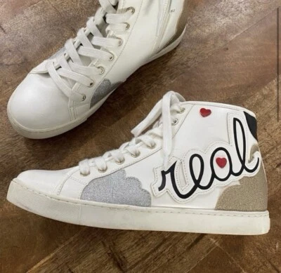 Zapatillas altas ALDO Real Love para mujer EE. UU. 8,5 cremalleras interiores zapatos con cordones Foto 1 de 4