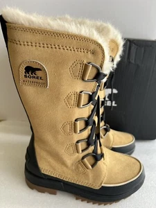 New Sorel Tivoli IV Tall WP Boots Waterproof Suede Curry Brown Eu 36 Women Sz 5 - Picture 1 of 15