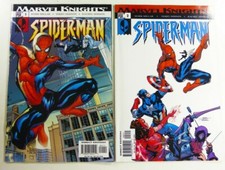 MARVEL KNIGHTS: SPIDER-MAN (2004) #1 2 Lot MILLAR + DODSON VF to VF/NM