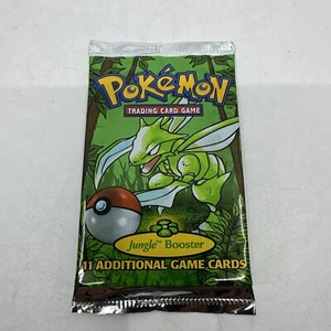 Pokemon Unlimited Edition Jungle Booster Pack Factory Sealed 1999 Scyther Art - Picture 1 of 11