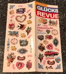 Sticker Bogen aus Zeitschrift Aufkleber Muttertag Valentinstag 90er Blumen - Bild 1 von 1