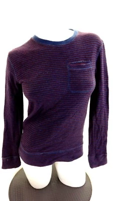 SUDADERA NORDSTROM ALGODÓN A RAYAS ROJAS Y AZULES ¡SÚPER LINDA! TALLA XS Foto 1 de 4