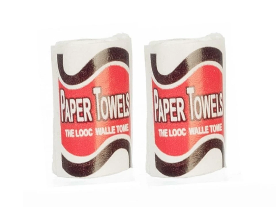 HANDLEY HOUSE Casa delle Bambole Asciugamani di Carta Cucina Rotolo Miniatura Negozio Lavoro Top Accessorio 1:12