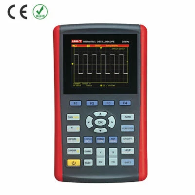 UNI-T UTD1025CL Handheld Digital Oscilloscope 3.5" LCD 1 ch 25Mhz + DMM 200MS ✦K - Image 1 of 4
